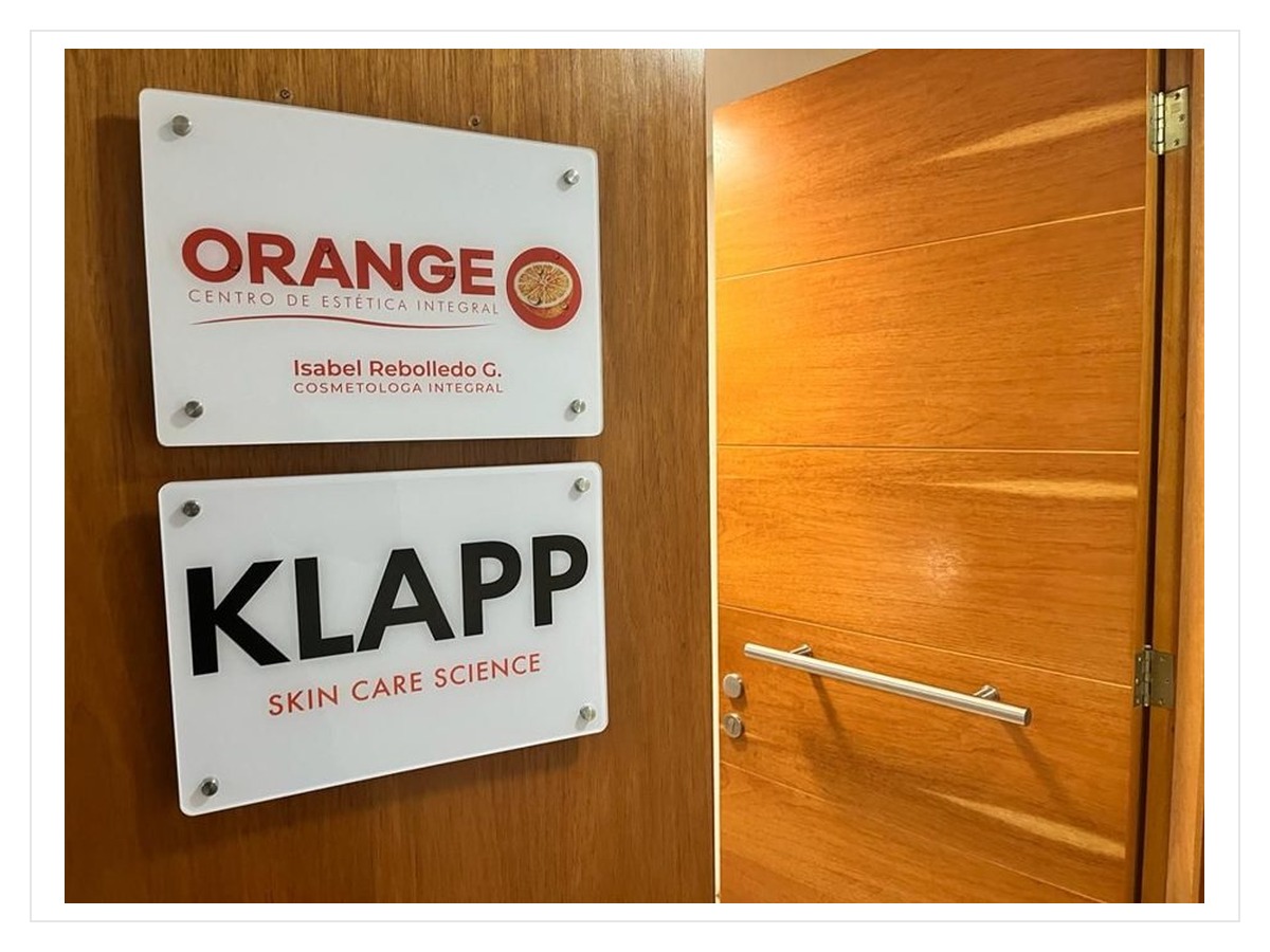 Placas acrílicas corporativas para consulta y estética